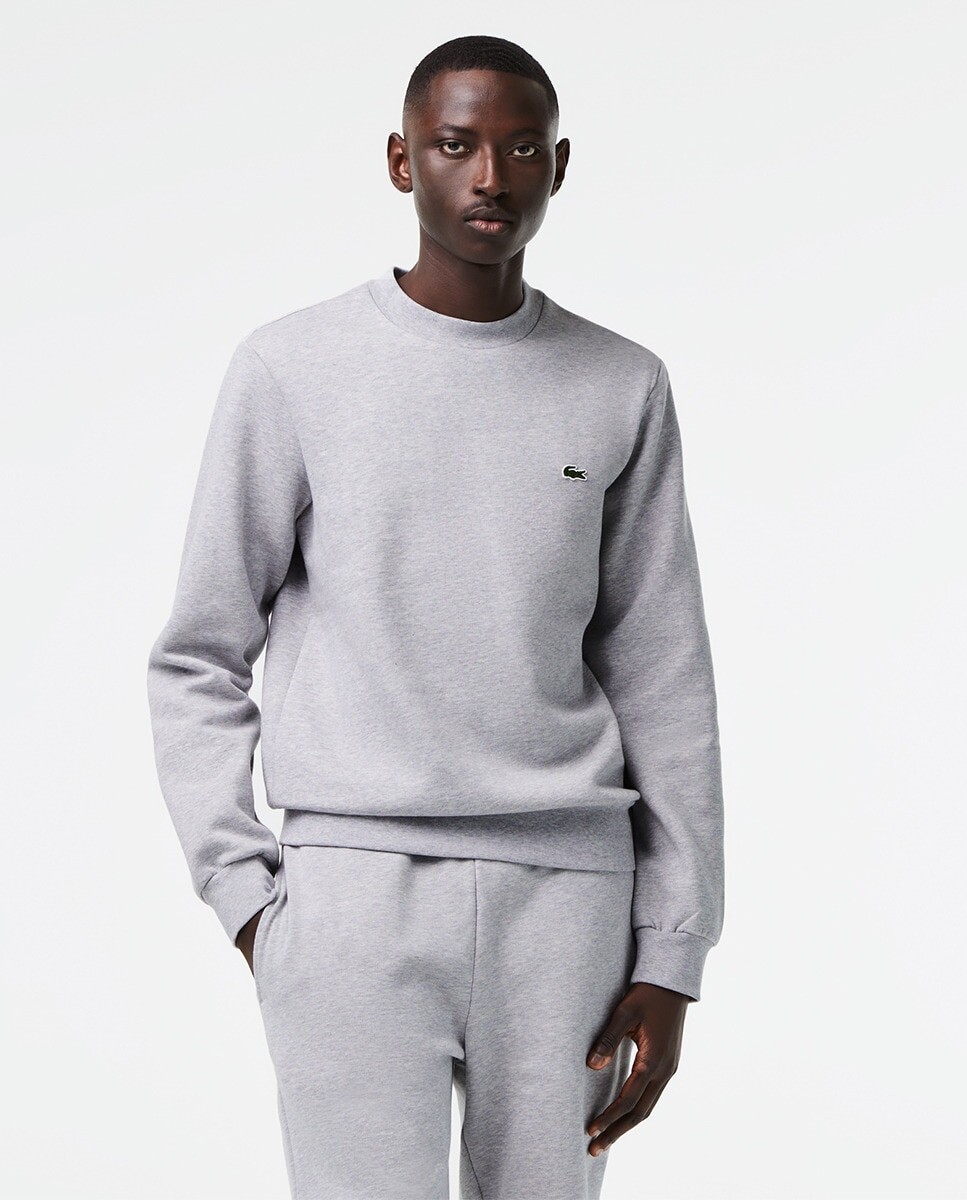 

Мужская толстовка классического кроя Lacoste, светло-серый