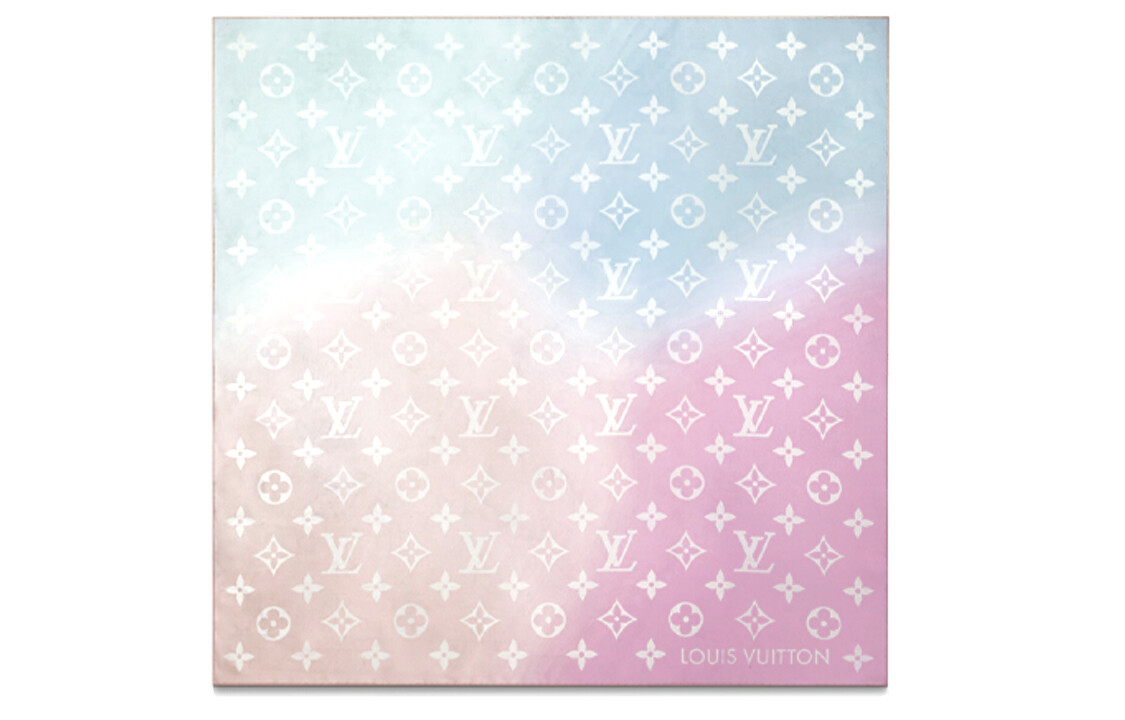 

LOUIS VUITTON Женский шелковый шарф, Pink