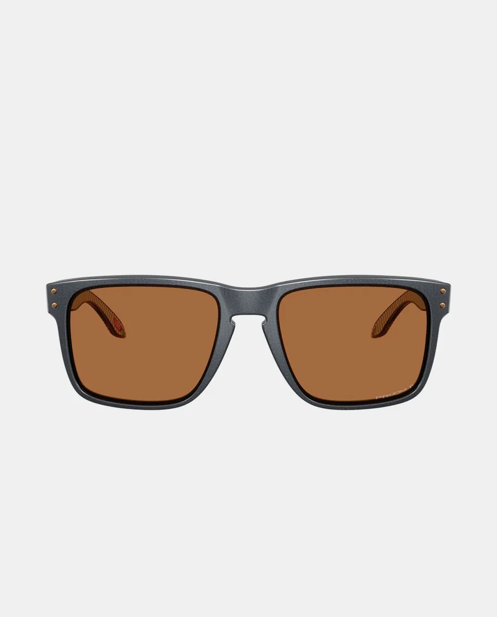 

Матовые черные квадратные солнцезащитные очки Oakley, синий
