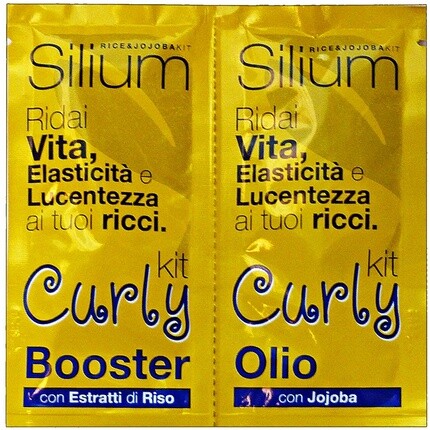 

Curly Oil Booster и восстанавливающее средство для вьющихся волос с экстрактом жожоба и риса 2 пакетика 12 мл, Silium