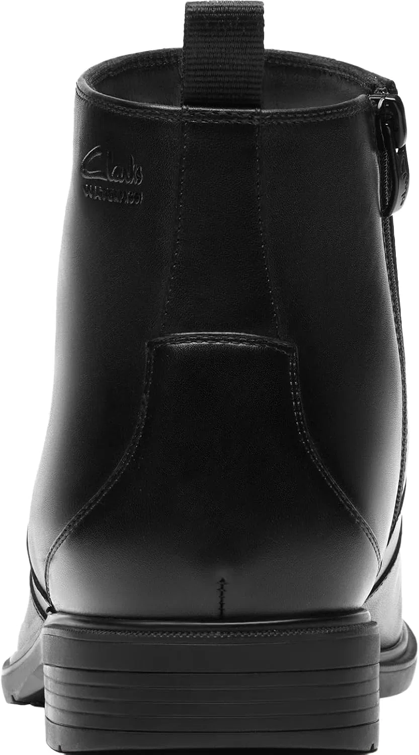 Мужские ботильоны Clarks Steadwell на молнии, Black Leather — фото 2