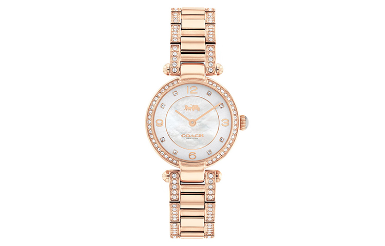 

Часы CARY Collection с кварцевым механизмом, стальной браслет, 26 мм, циферблат цвета перламутра, женские часы COACH