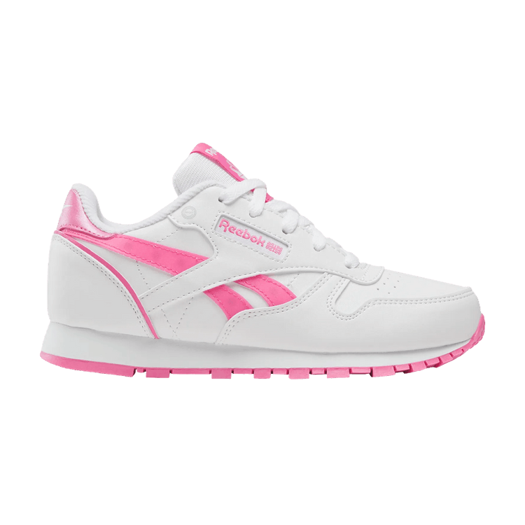 

Кроссовки Classic Leather Step 'n' Flash 2.0 Little Kid 'White True Pink', белый