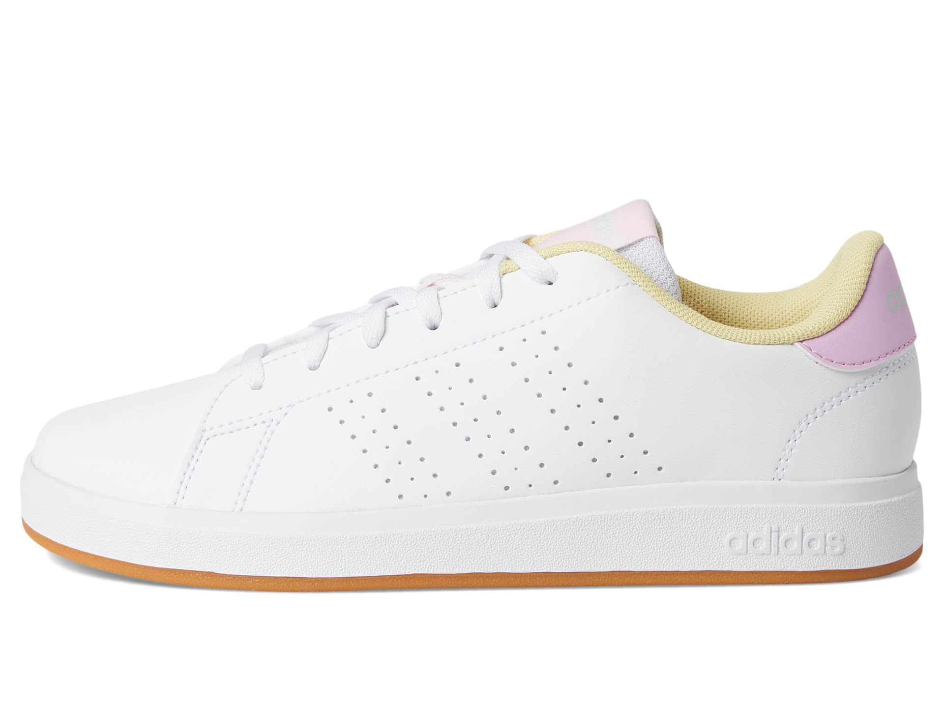 Кроссовки Adidas Kids Advantage Base 2.0 Sportswear Shoes, White/Bliss Lilac/Clear Pink — фото 4