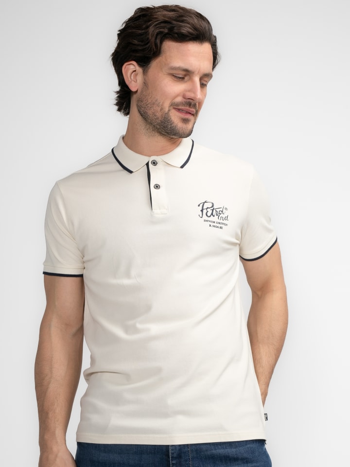 

Поло Petrol Industries Klassisches Poloshirt 35 years, белый