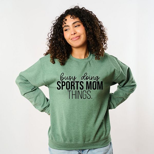 

Свитшот Busy doing sports mom things Simply Sage Market, Heather Green, Зеленый, Свитшот Busy doing sports mom things Simply Sage Market, Heather Green