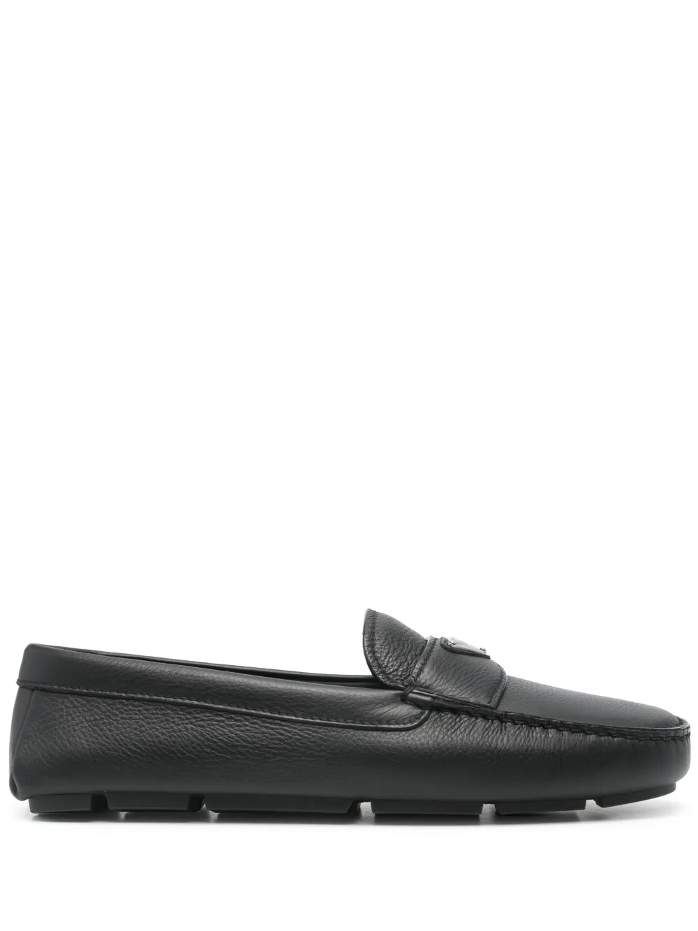 

Лоферы с логотипом Prada, черный