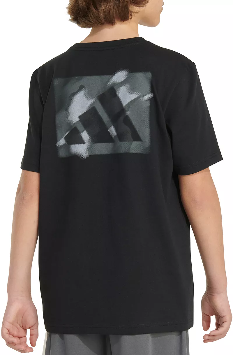 

Футболка Adidas с размытым камуфляжем для мальчиков, цвет Black Adi