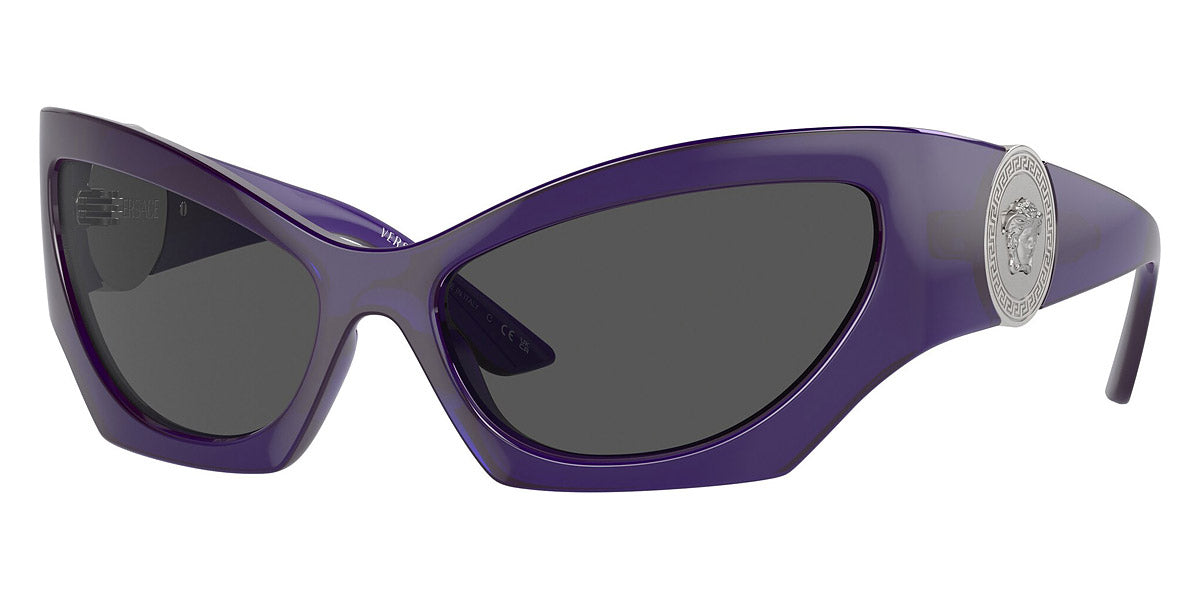 

Женские солнцезащитные очки Versace 60 мм, цвет transparent violet