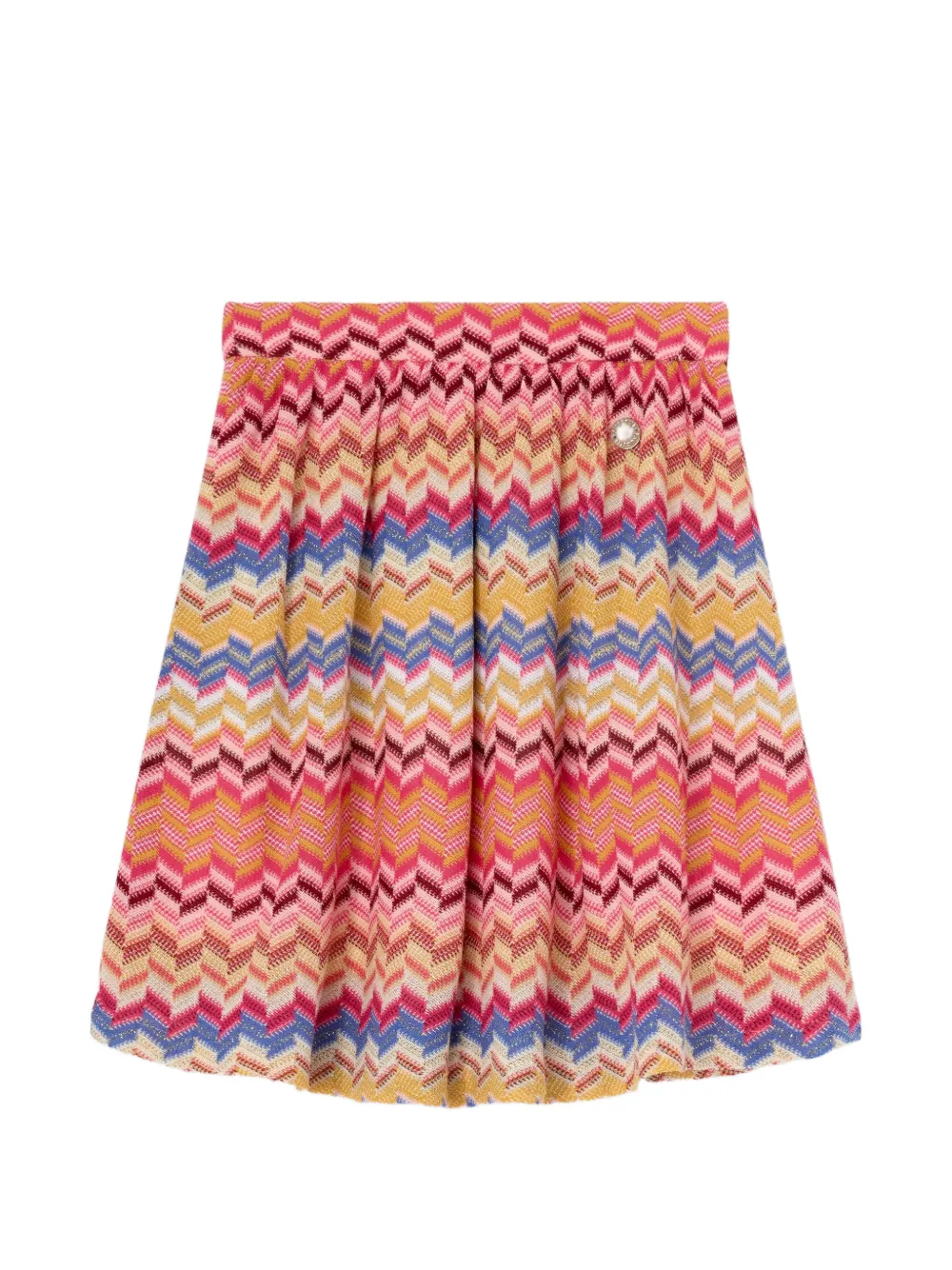 

Юбка с зигзагообразным узором Missoni Kids, розовый