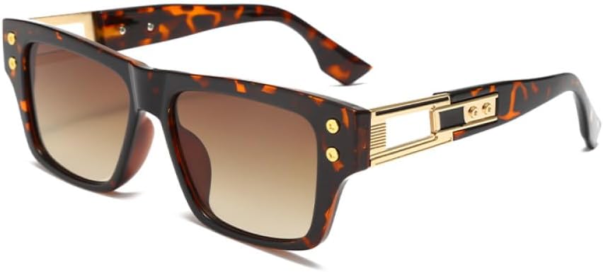 

Панк-солнцезащитные очки для женщин, винтажные солнцезащитные очки для мужчин, ретро-очки из металла, защита от УФ-излучения UV400, очки для ночного видения и вождения LANGSER, Hawksbill Tea