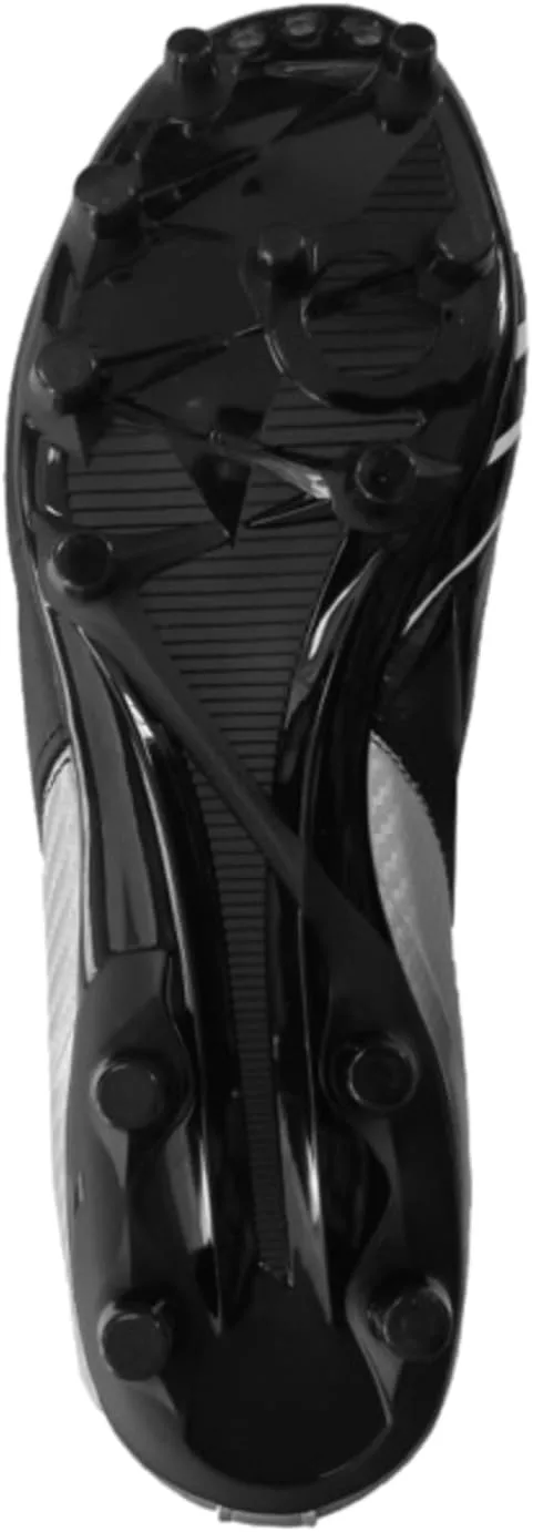 Футбольные бутсы для жестких покрытий Diadora Maximus Elite LT SLP12 для мужчин - из полноценной кожи, водоотталкивающие, с надежной посадкой, ультра-мягкие, идеально подходят для твердых полей, черный/белый/серебристый — фото 4