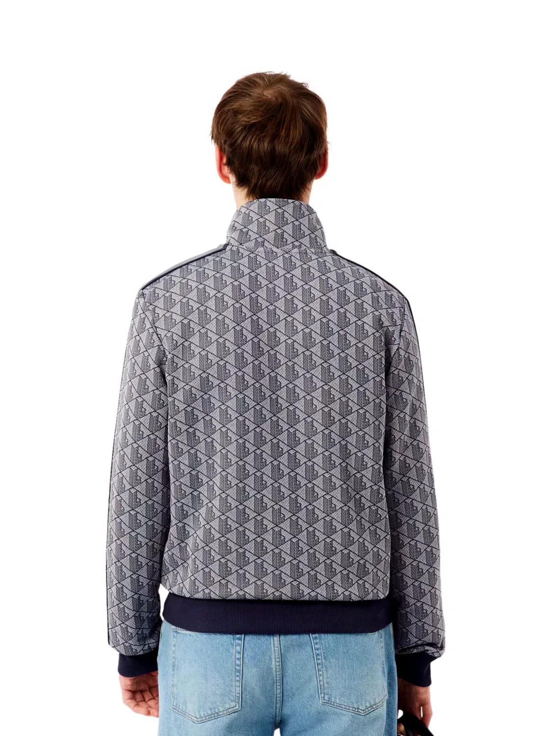 Толстовка на молнии Lacoste, Grey — фото 3