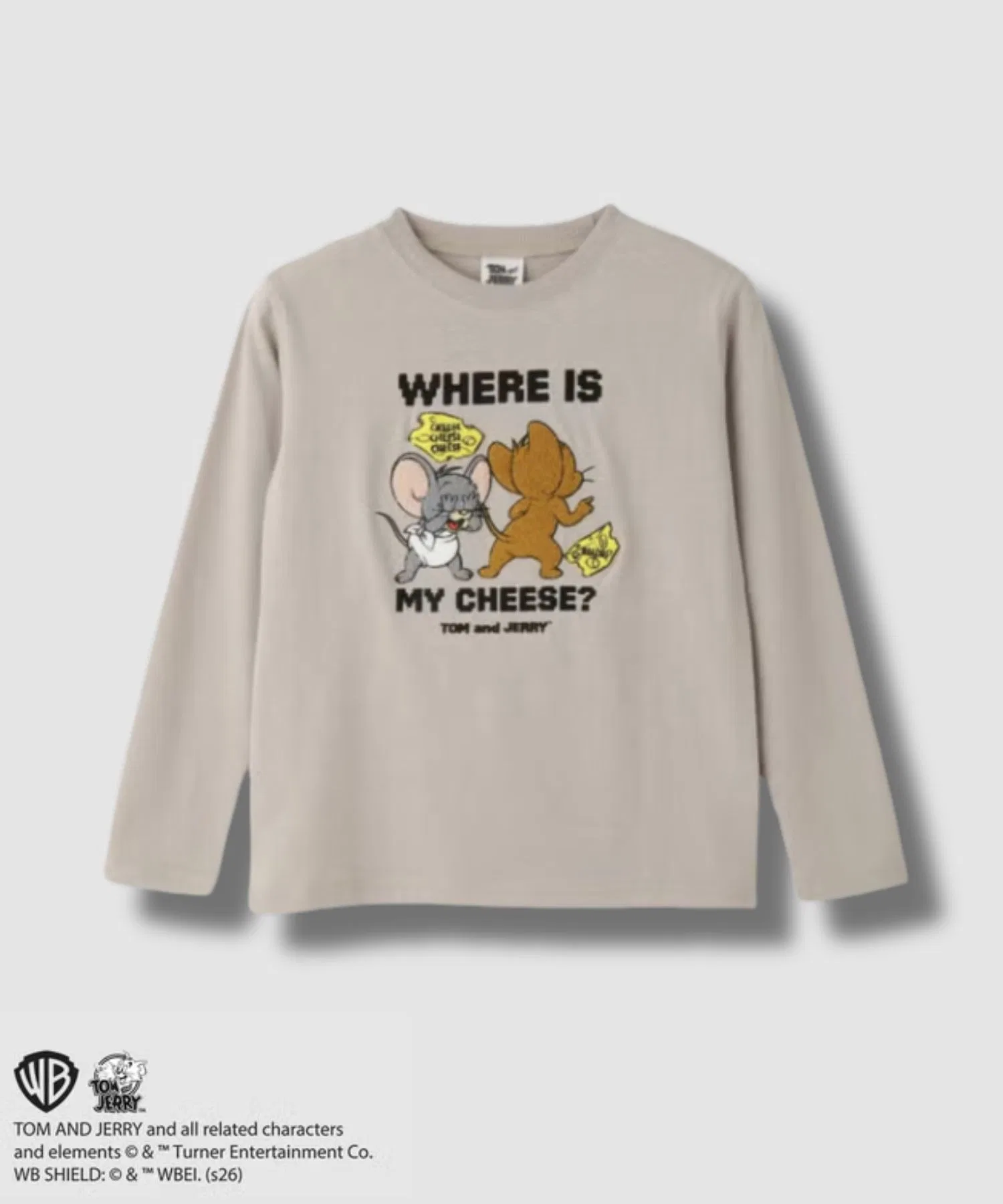Детская футболка TOM&JERRY с длинным рукавом и вышивкой