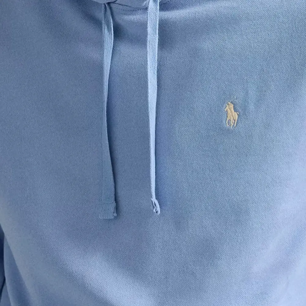 Лупбек флисовая толстовка с капюшоном Polo Ralph Lauren, синий — фото 4