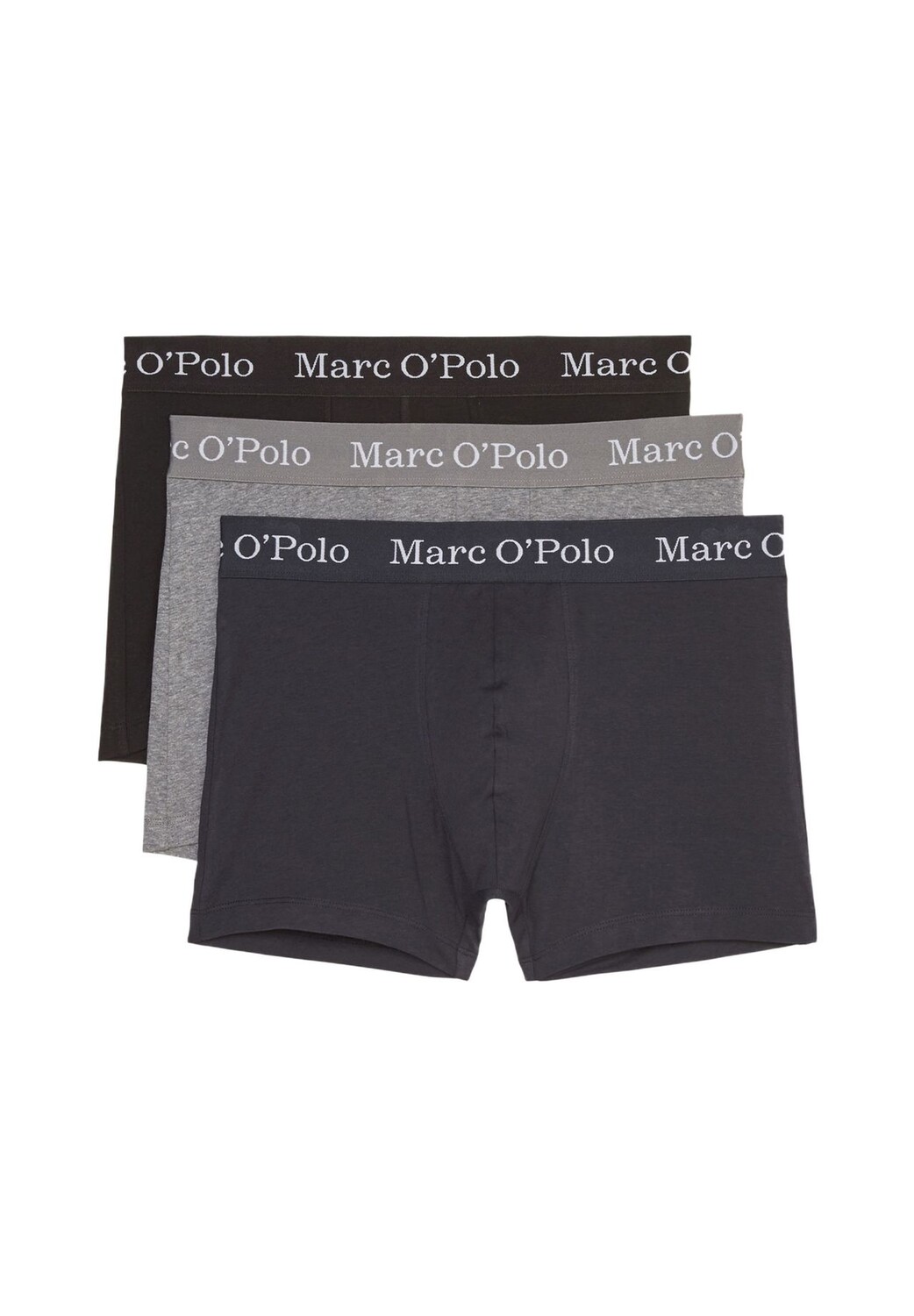 

Длинные шорты/брюки: набор из 3 элементов органического хлопка Marc O'Polo, цвет Black Navy Grey Melange