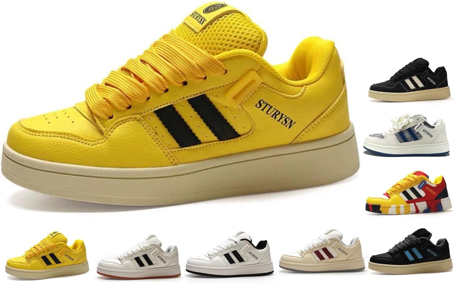 

Модные массивные кроссовки Y2K для женщин и мужчин, ретро стиль, трендовые повседневные кроссовки, удобная обувь для скейтборда Macefil, черный/желтый