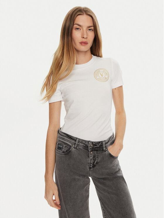 

Футболка обычного кроя 77HAHT00 Versace Jeans Couture, белый