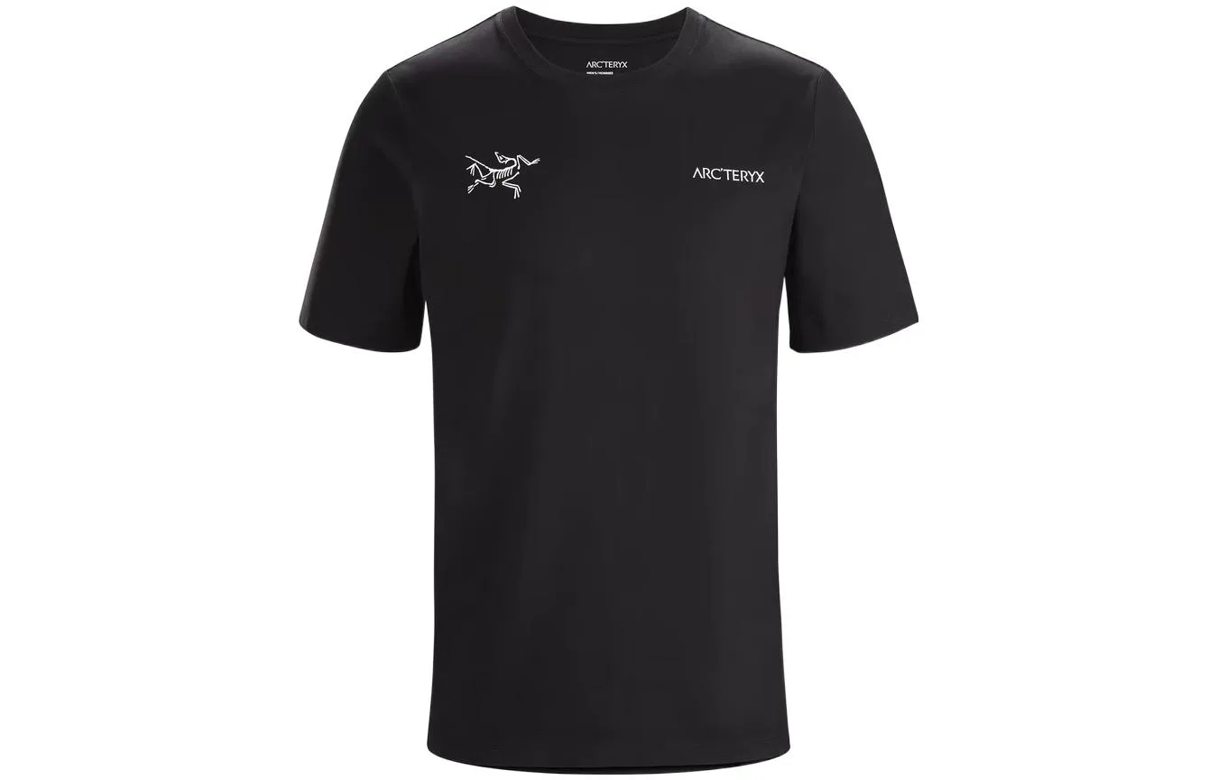 Мужская футболка с логотипом Split SS в ретро-стиле Arcteryx, Black Sapphire/Black Sapphire — фото 4
