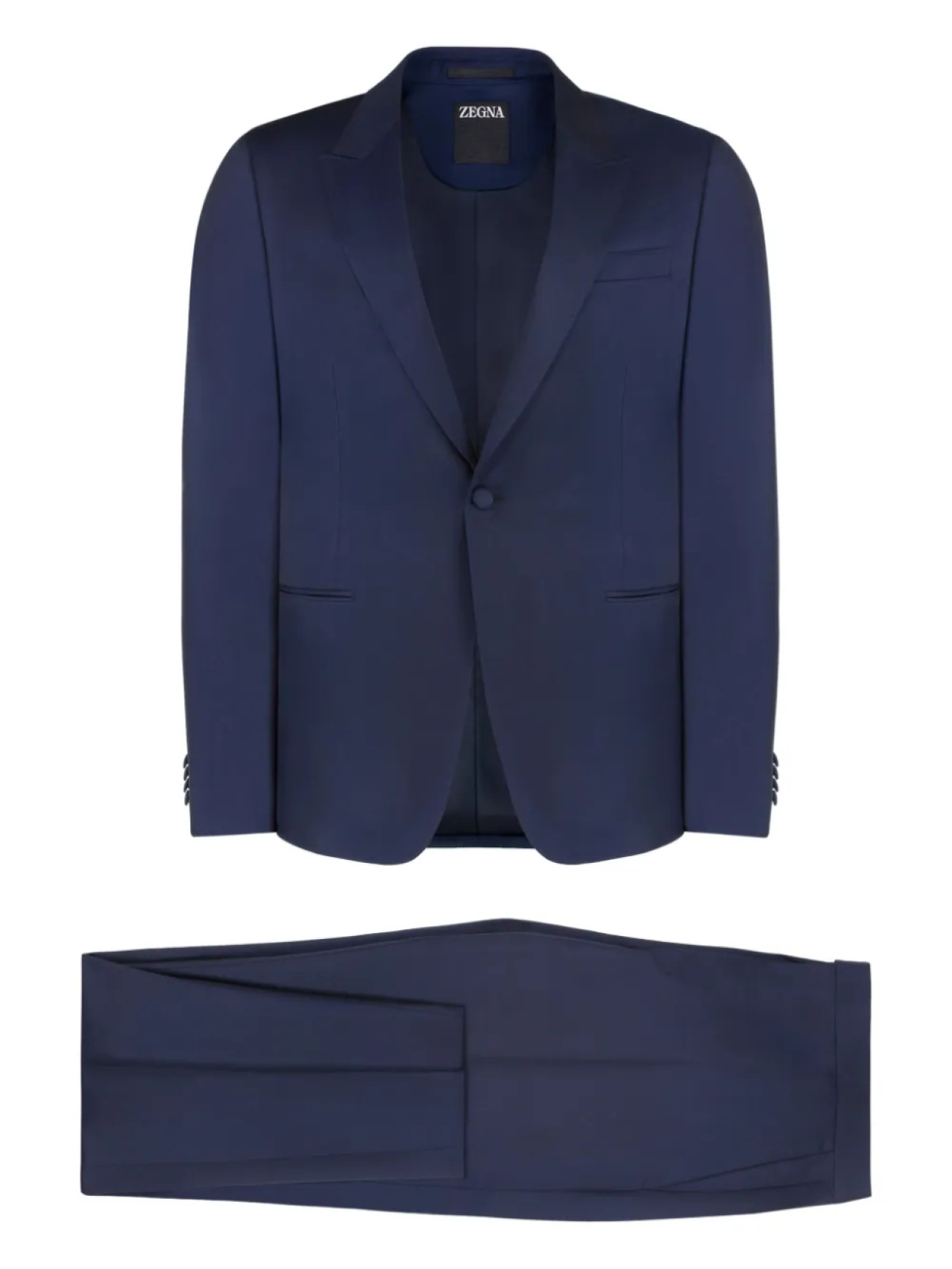 

Костюм с однобортным пиджаком Zegna, синий