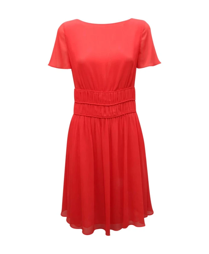 

Элегантное платье с застежкой-молнией Armani, красный