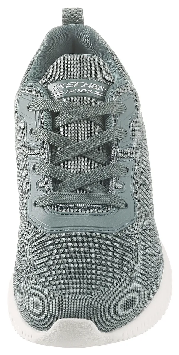 Кроссовки Skechers "Bobs Squad - Tough Talk", с узором Skech-Knit, повседневная обувь, полуботинки и туфли на шнуровке, зеленый — фото 4