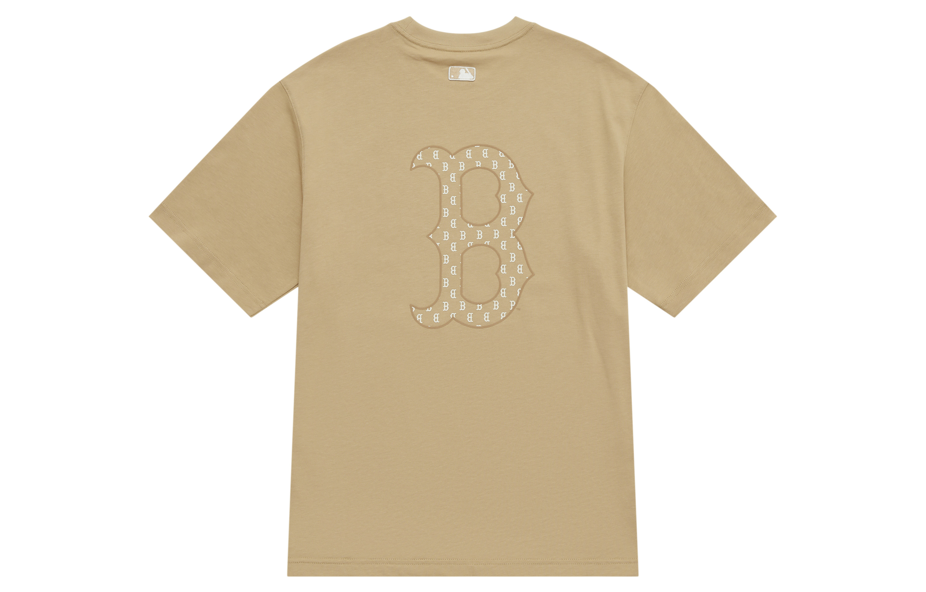 

MLB Футболка Boston Red Sox Basic Collection SS25 Unisex светло-бежевый желтый