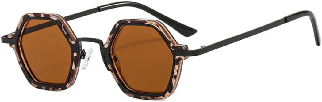 

Ретро-солнцезащитные очки Polygon для женщин, модные, с прозрачными линзами с градиентом Ocean, для мужчин, трендовые, в стиле панк, с защитой от УФ-излучения UV400 UUPTTPL, Amber Tea