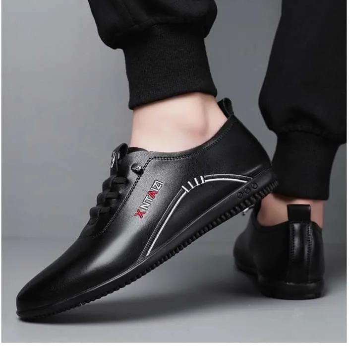 Man's Seasonal Style Features a Pair of Loafers - Stylish, Versatile, Lightweight and Comfortable, Suitable for Both Work and Casual wear FmShi, черный