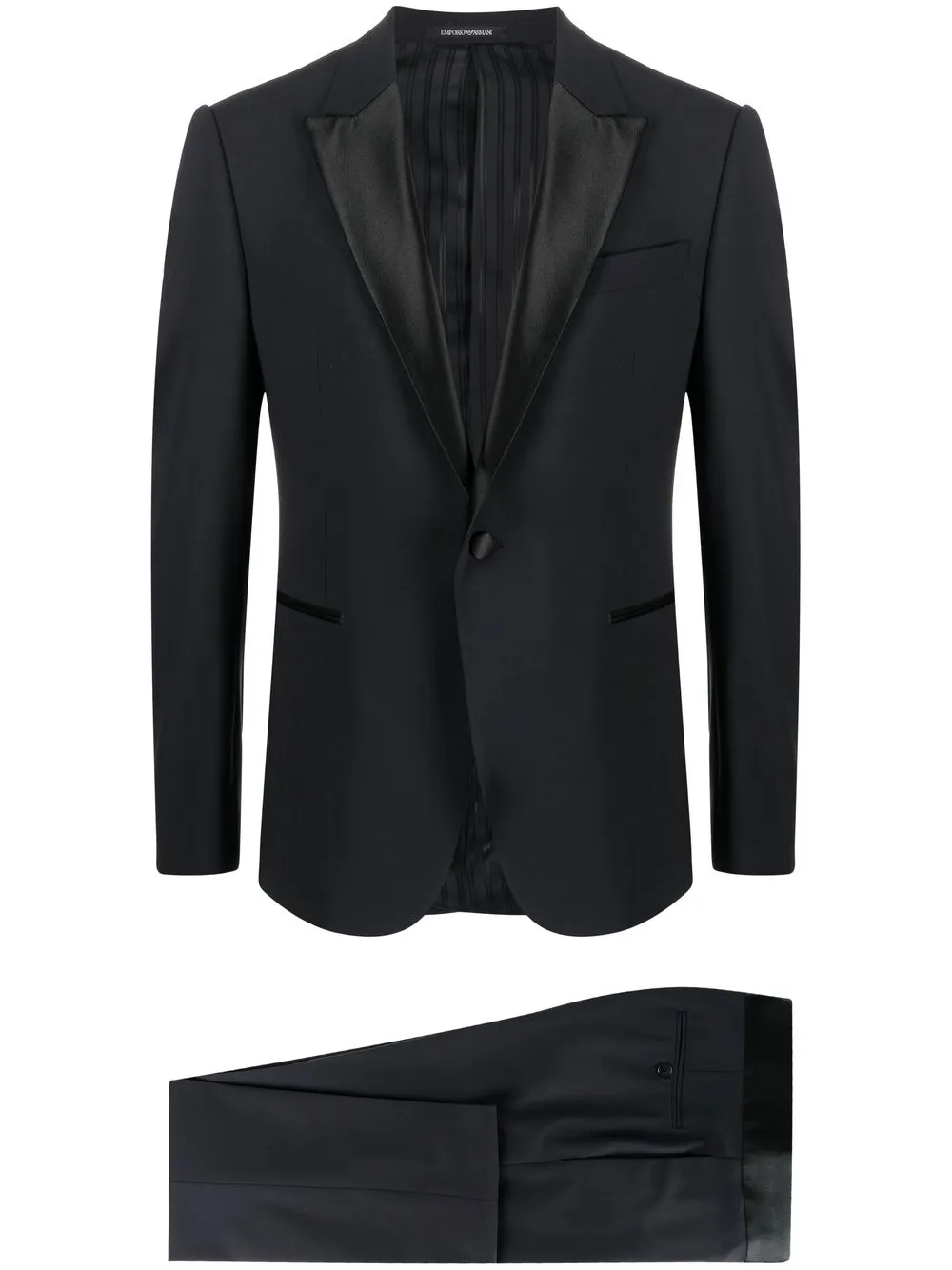 

Костюм с однобортным пиджаком EMPORIO ARMANI, синий