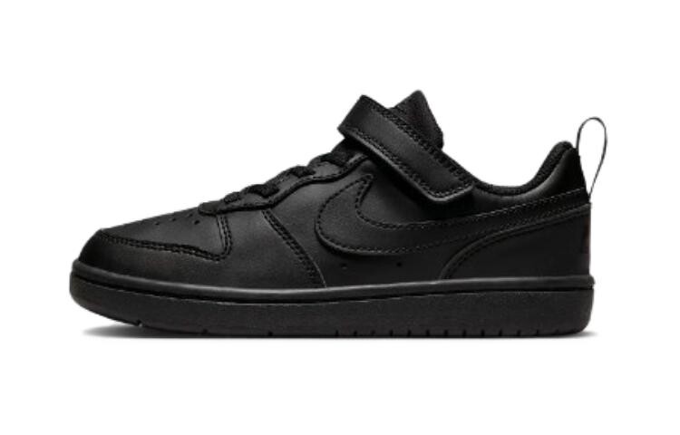 

Кроссовки Nike Court Borough Low Recraft PS 'Triple Black', черный