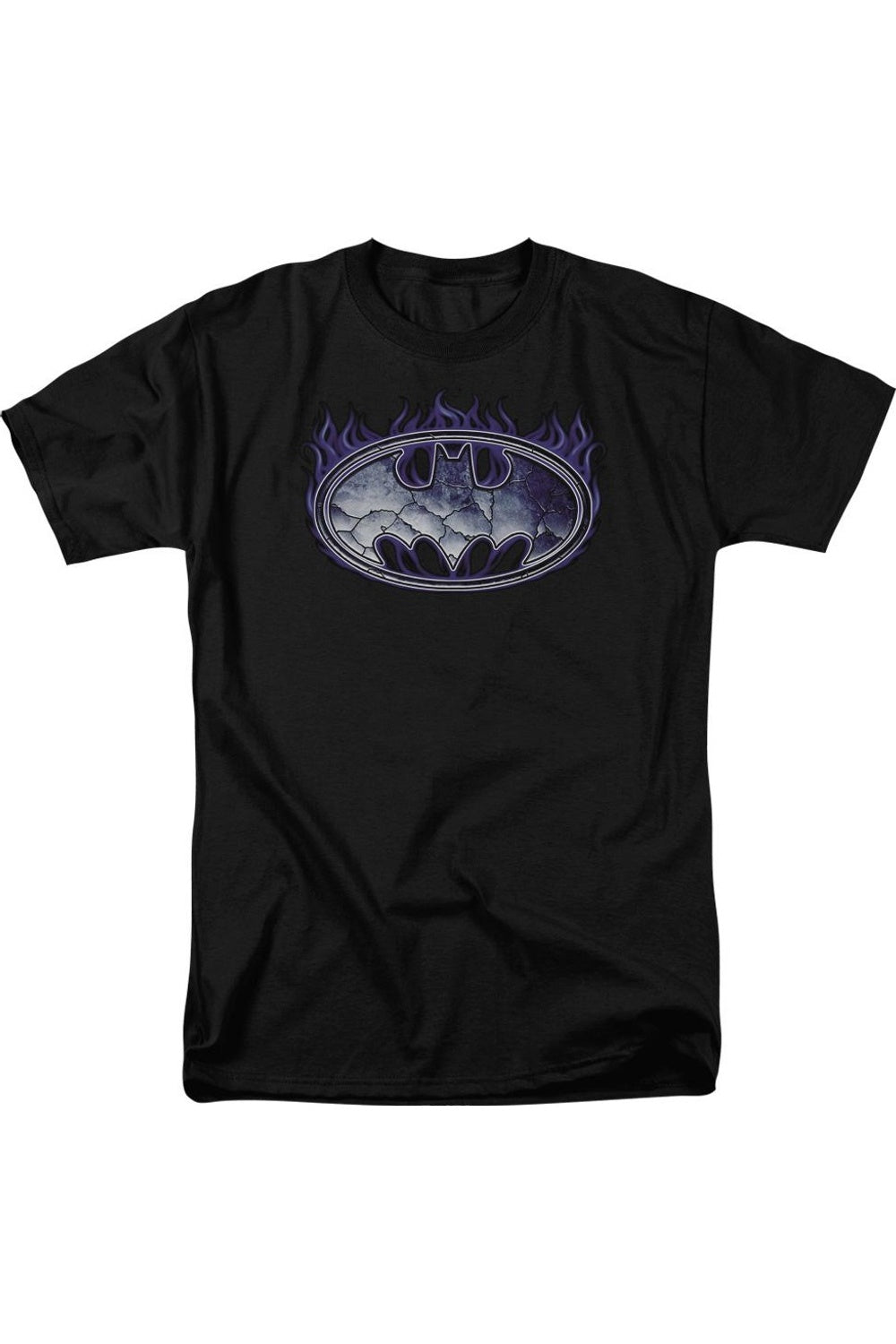 

Футболка с коротким рукавом Batman Cracked Shield для взрослых Gildan, черный
