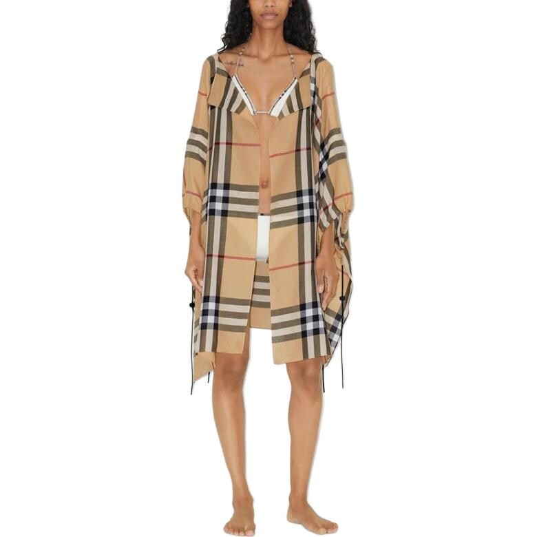 Накидка женская Burberry, женская одежда, коричневый — фото 3