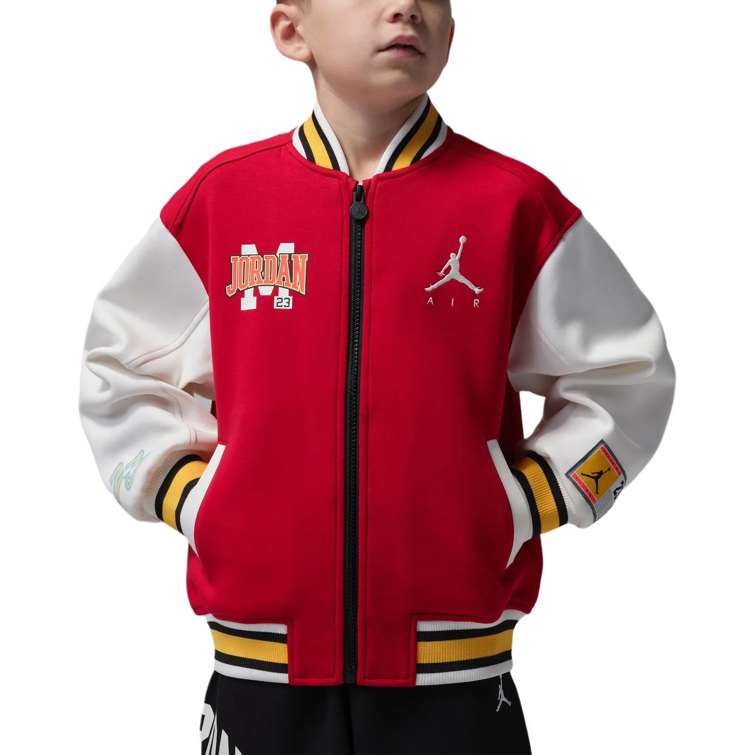 Детская куртка с воротником стойкой Jordan, Gym Red