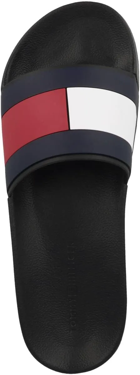 Tommy Hilfiger Men's Rubber Th Flag Pool Slide Fm0fm04236Slide, черный — фото 3