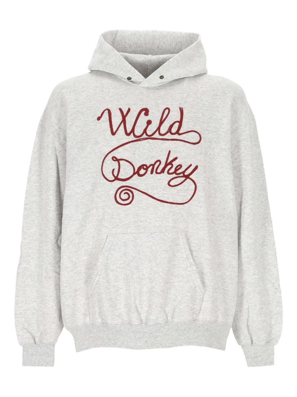 

Худи с вышитым логотипом Wild Donkey, серый