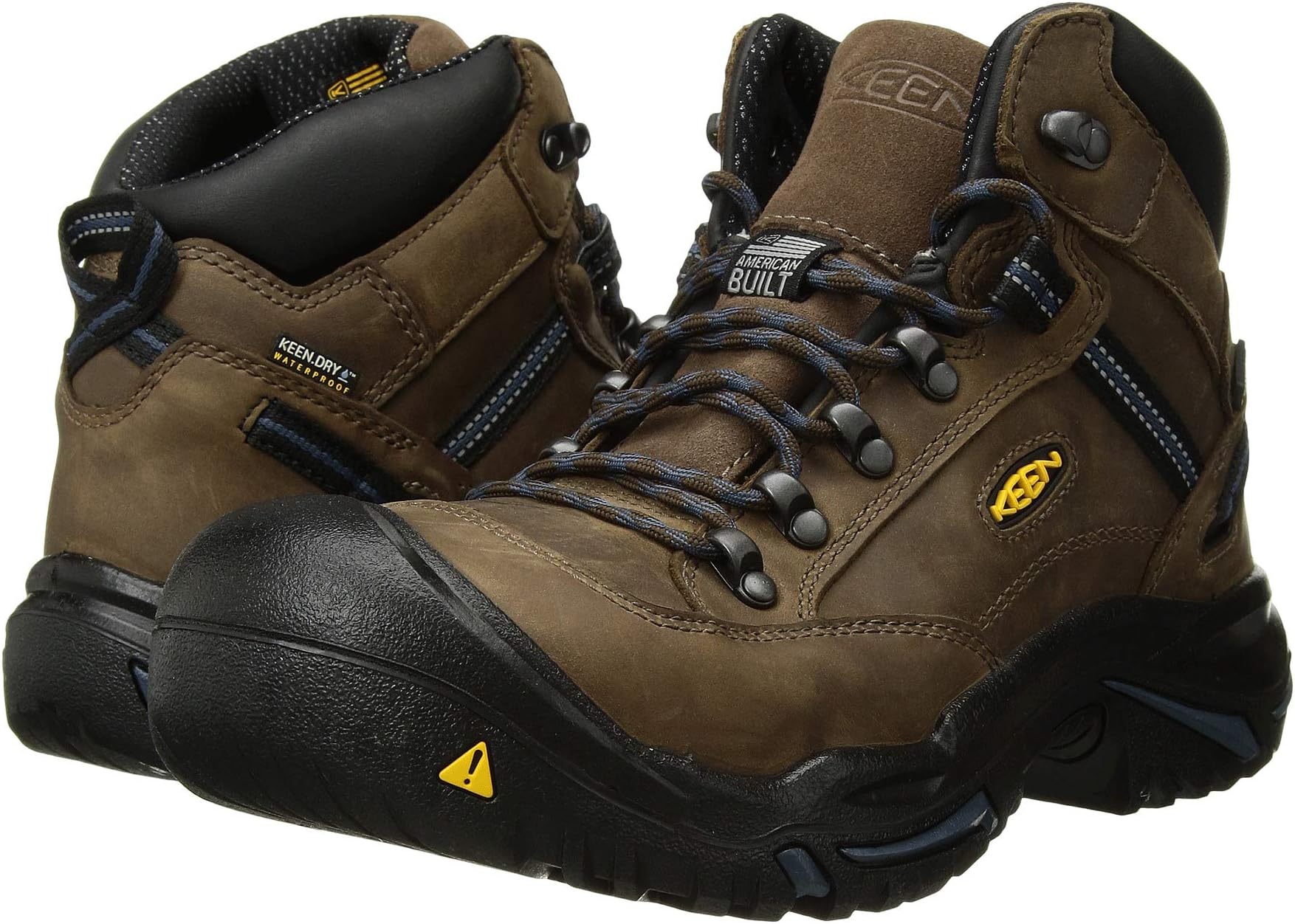 

Ботинки KEEN Utility Braddock Mid AL Waterproof (Steel Toe), цвет Bison/Ensign Blue