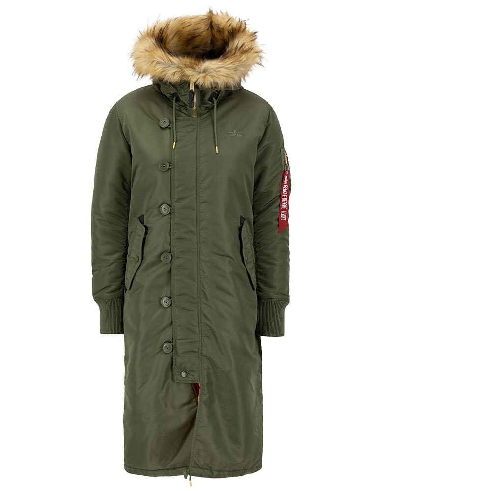 

Куртка Alpha Industries Long Fishtail, зеленый