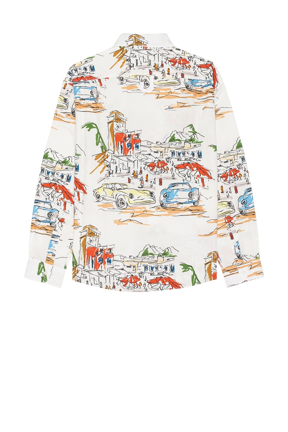 

Рубашка Саймона Jacquemus, цвет Print Capri Cars White