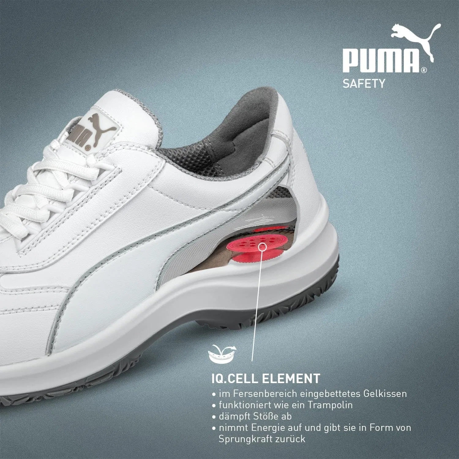 Защитная обувь Puma 640622 Clarity Low - S2, White — фото 4