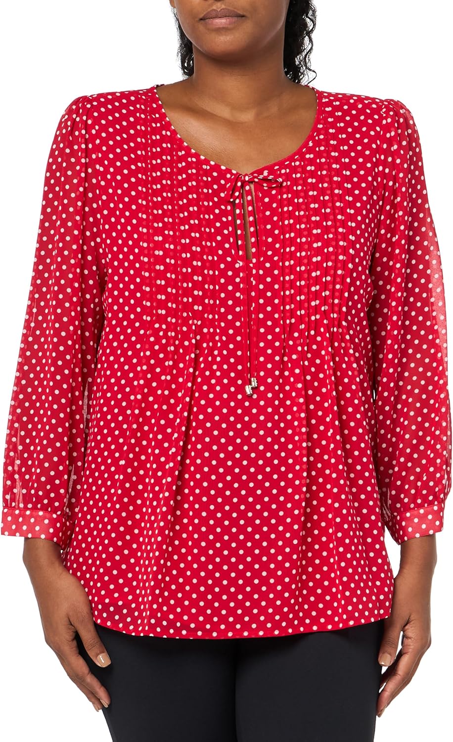 

Женская блузка в крестьянском стиле с цветочным принтом от Tommy Hilfiger, Scarlet Multi