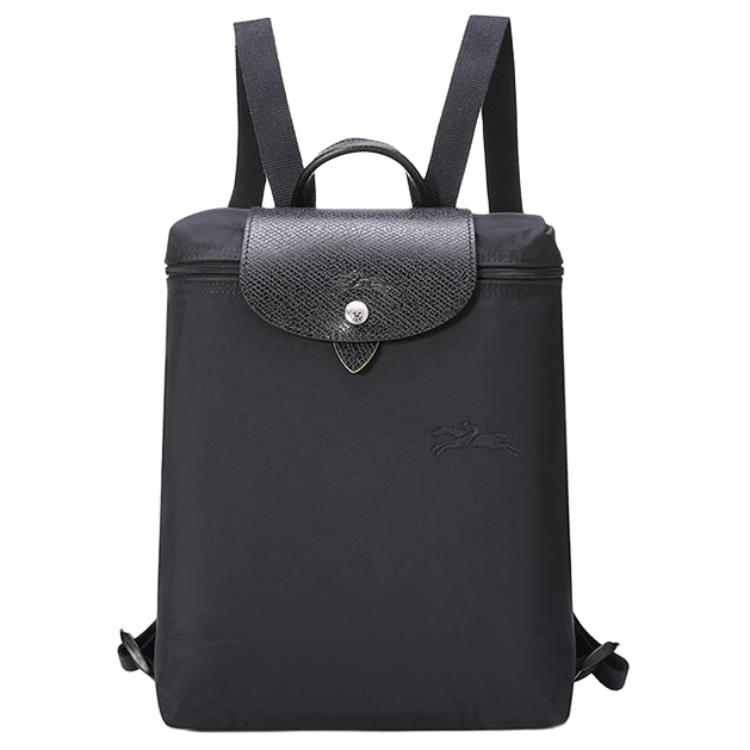 

LONGCHAMP Рюкзак Le Pliage Green Recycled Canvas с кожаной отделкой, стандартный, женский, черный
