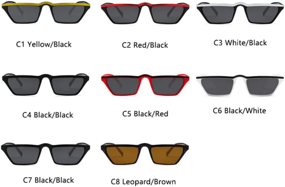 

Солнцезащитные очки «кошачий глаз» для женщин, белые с черными линзами, маленькая оправа, прямоугольные женские очки в стиле ретро XLUMIO, C3 White Black