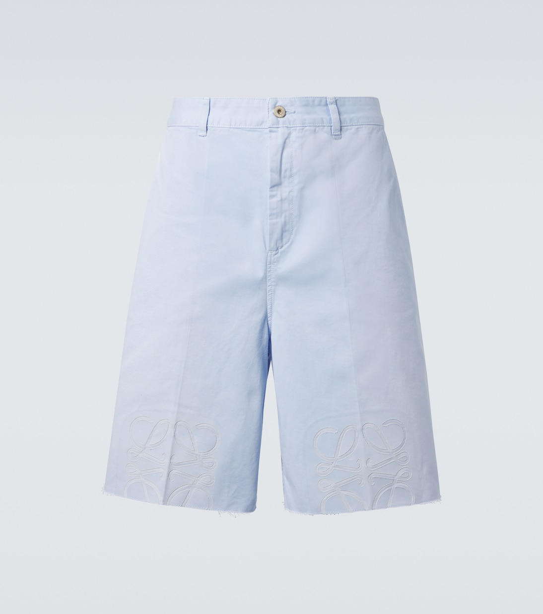 

Бермуды из хлопкового твила Paula's Ibiza с анаграммой Loewe, Sky Blue