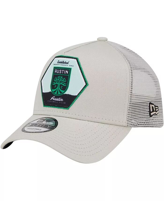 

Мужская кремовая кепка Trucker Adjustable с нашивкой Austin FC Established Patch 9FORTY A-Frame New Era