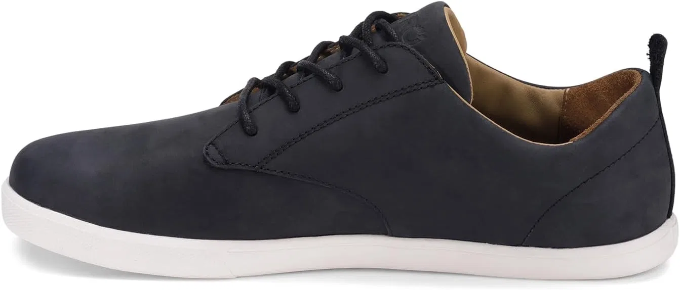 Мужские кожаные туфли Xero Shoes Glenn Dress Casual | Минималистичные туфли с широким носком для мужчин, Black White