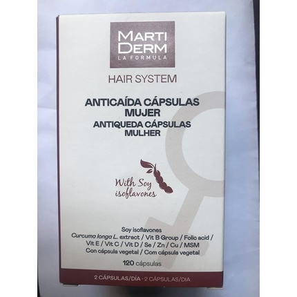 

MARTIDERM Hair System Лечение выпадения волос для женщин 120 капсул