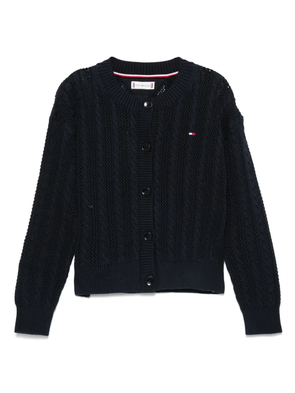 

Кардиган с вышитым логотипом Tommy Hilfiger Junior, синий