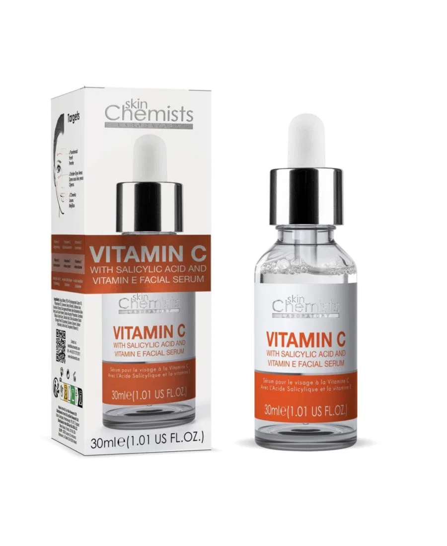 Сыворотка Skinchemists — Антивозрастная для лица с витамином С и салициловой кислотой, , белый, 30 мл — фото 2