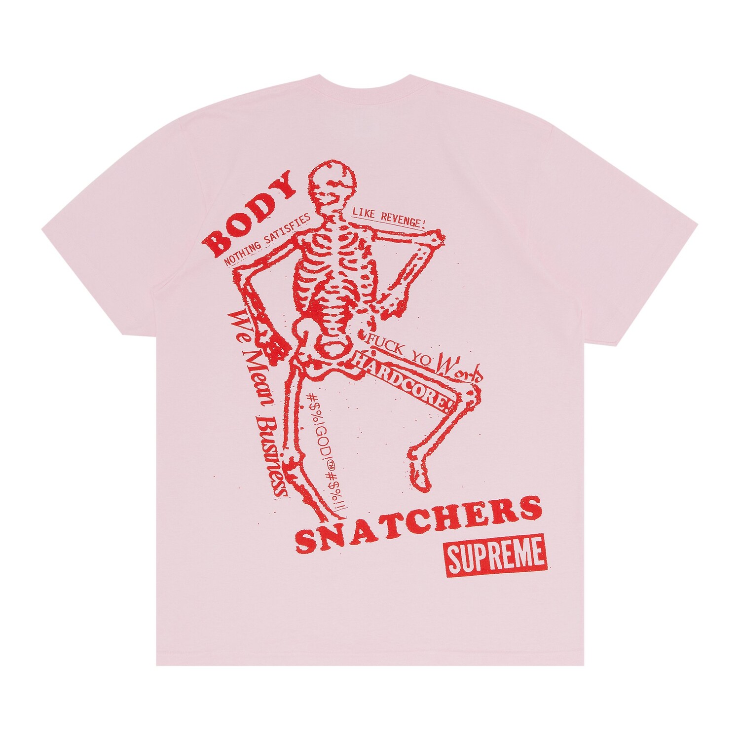 Футболка Supreme Body Snatchers, светло-розовая — фото 2